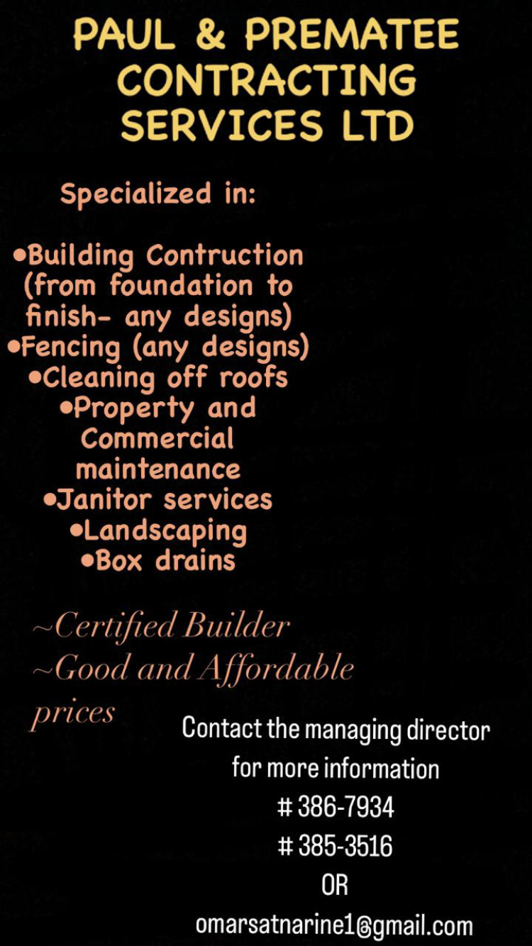 Paul & Prematee Contracting Services Ltd